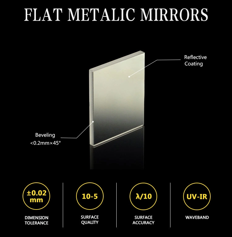 Optical Flat CO2 Laser Metallic Mirror with Metallic Coating